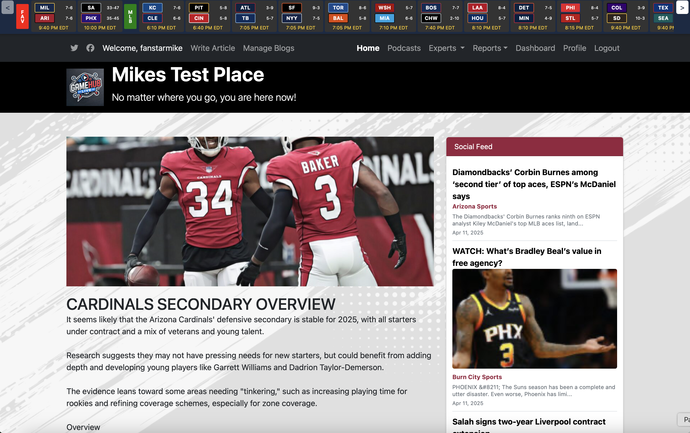 GameHubLive Contest Mockup